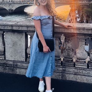 Linen Reformation MIDI Dress